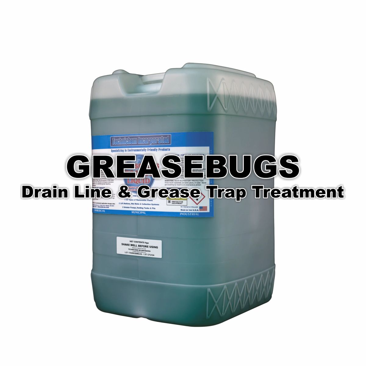 Greasebugs Drain Line & Grease Trap Treatment / 5ga Pail